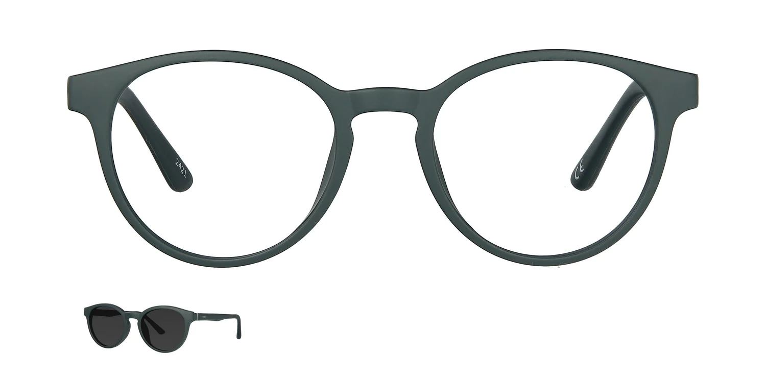 Optical frame with clip-on...