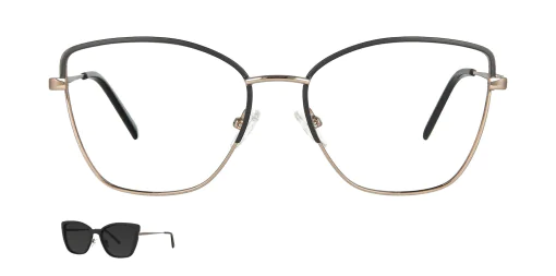 Optical frame with clip-on TONNY 48361C5-CL1