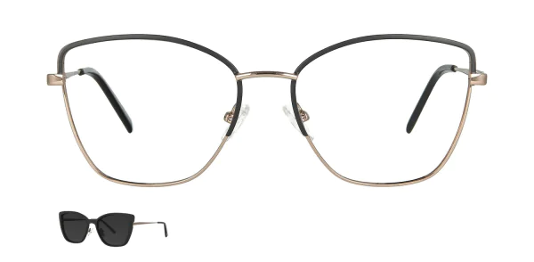 Optical frame with clip-on TONNY 48361C5-CL1