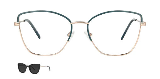 Optical frame with clip-on TONNY 48361C6-CL1