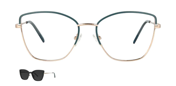 Optical frame with clip-on TONNY 48361C6-CL1