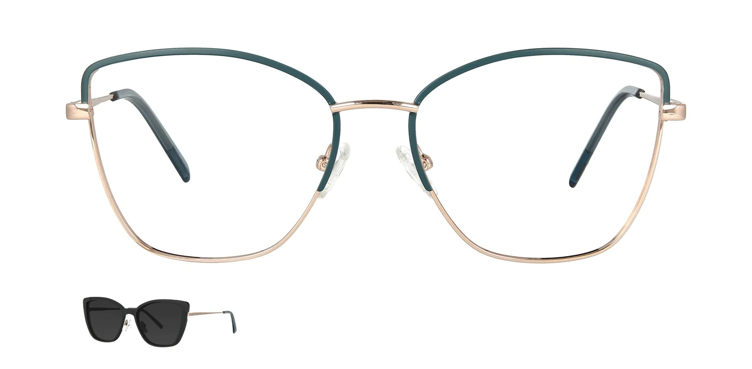 Optical frame with clip-on...