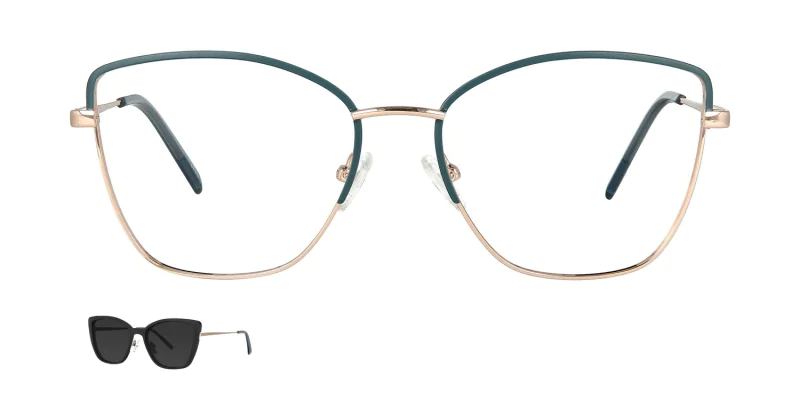 Optical frame with clip-on TONNY 48361C6-CL1