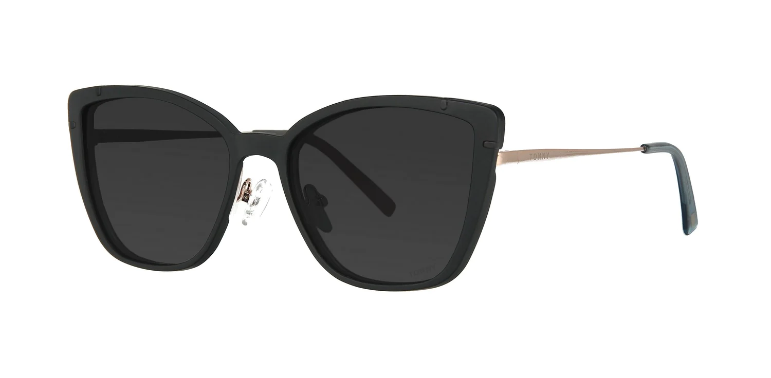 Optical frame with clip-on TONNY 48361C6-CL1