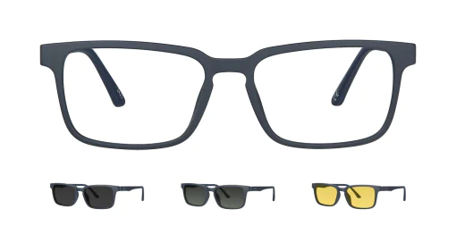 Optical frame with clip-on TONNY 48366C4-CL3