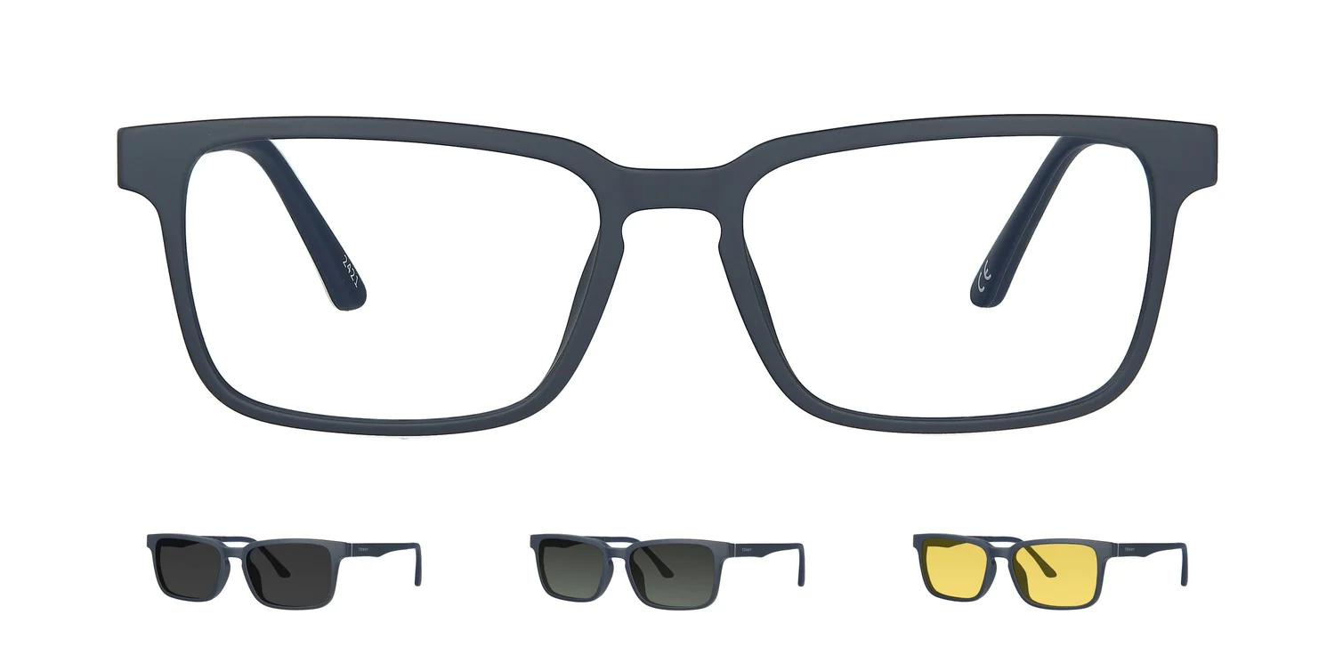 Optical frame with clip-on...