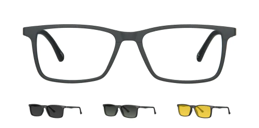 Optical frame with clip-on TONNY 48368C4-CL3