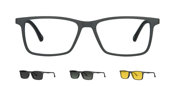 Optical frame with clip-on TONNY 48368C4-CL3