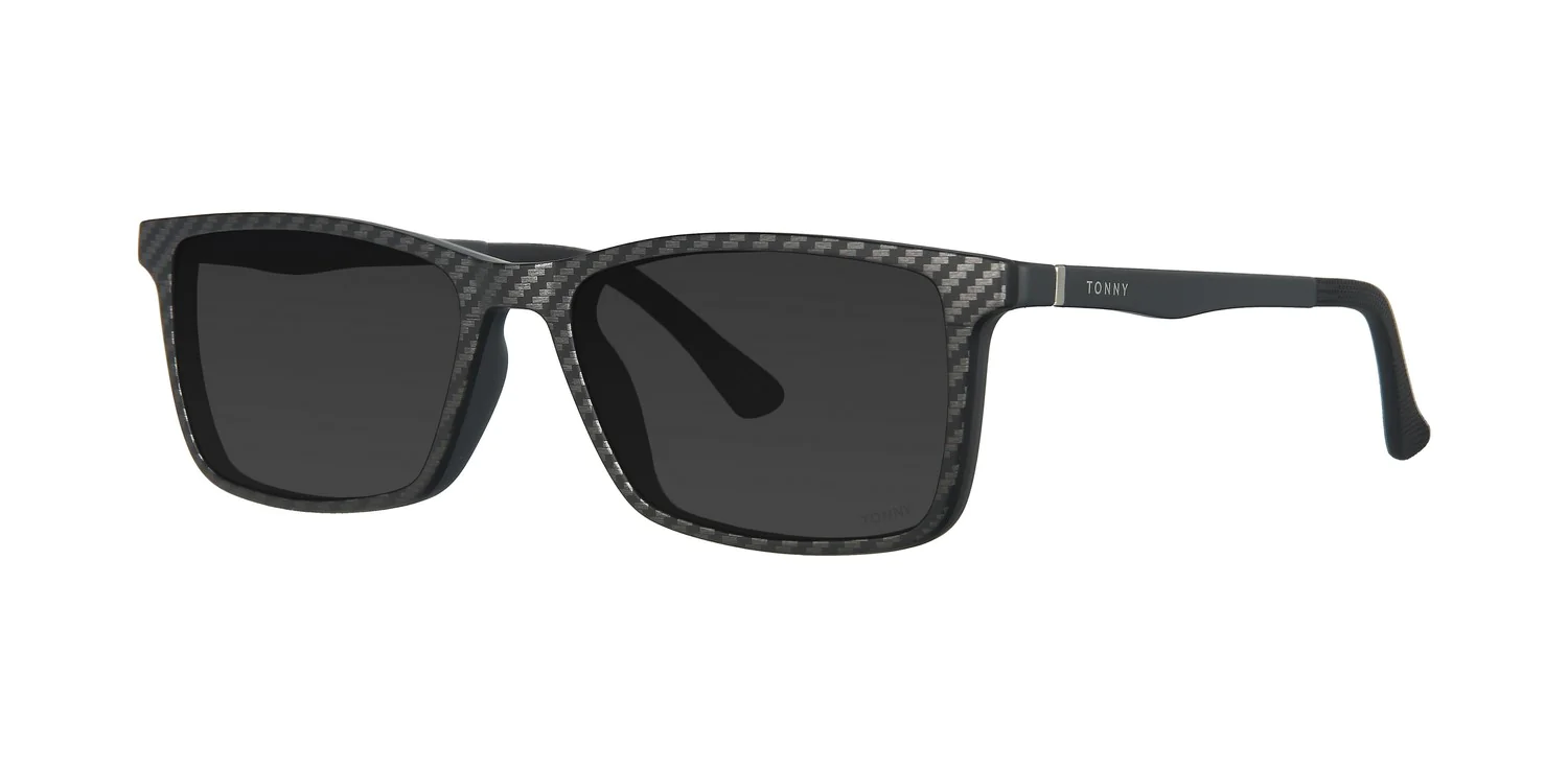 Optical frame with clip-on TONNY 48368C4-CL3