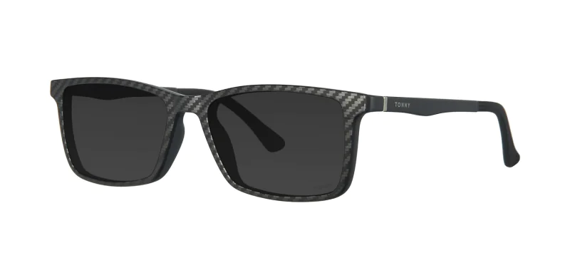 Optical frame with clip-on TONNY 48368C4-CL3