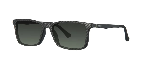 Optical frame with clip-on TONNY 48368C4-CL3