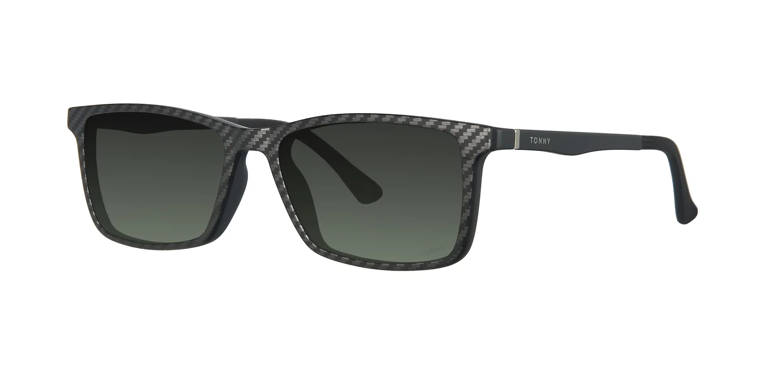 Optical frame with clip-on TONNY 48368C4-CL3