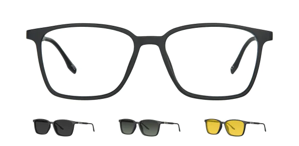 Optical frame with clip-on TONNY 48370C4-CL3