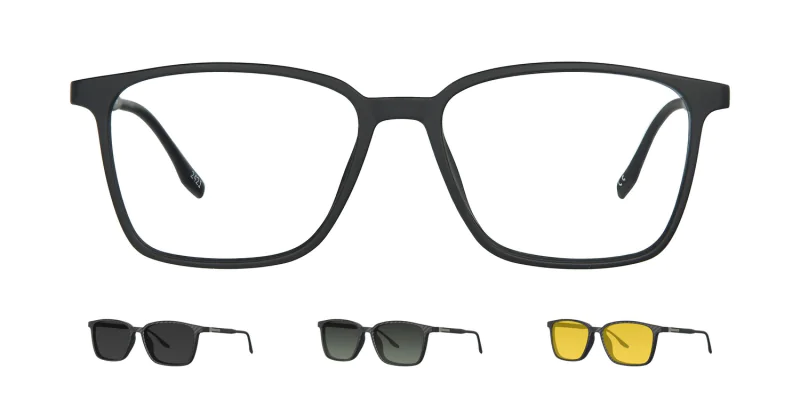 Optical frame with clip-on TONNY 48370C4-CL3