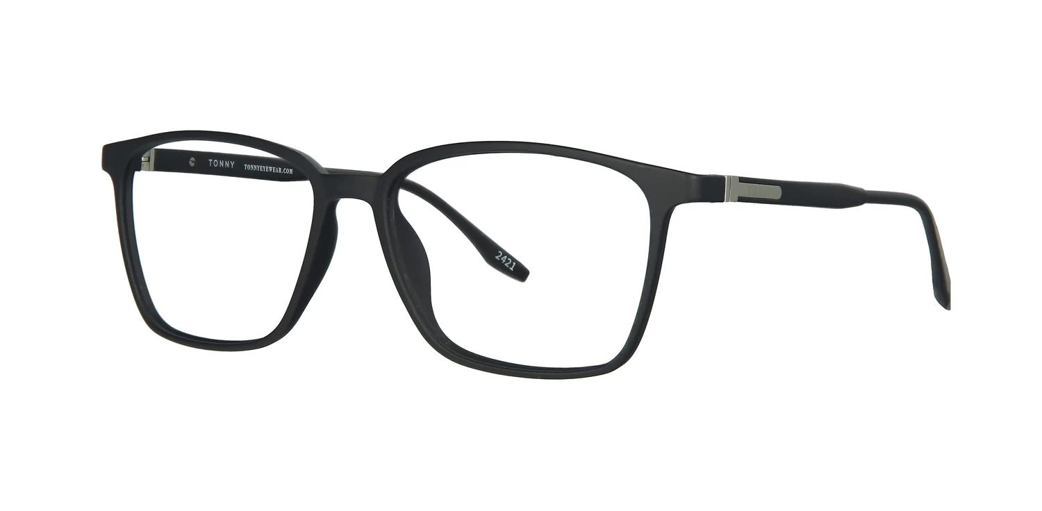 Optical frame with clip-on TONNY 48370C4-CL3