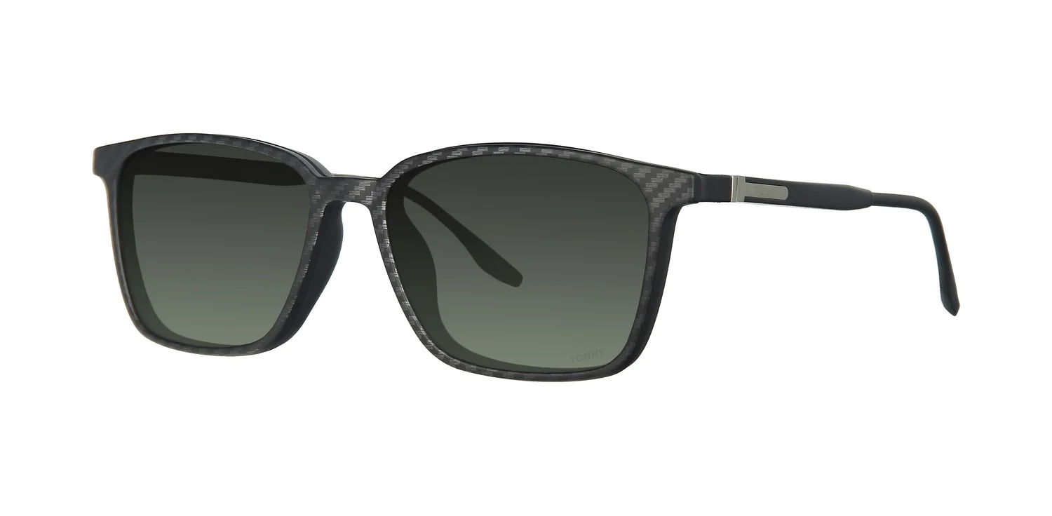 Optical frame with clip-on TONNY 48370C4-CL3