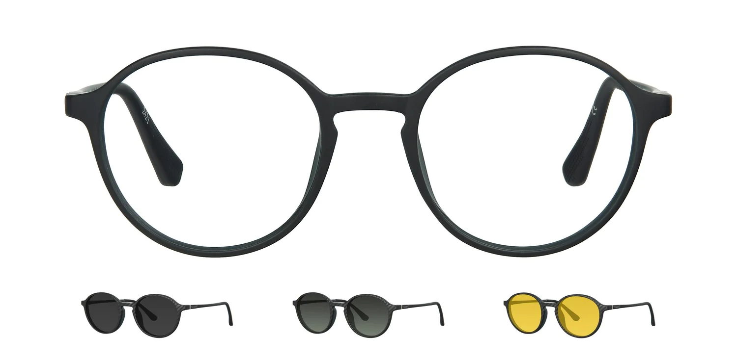 Optical frame with clip-on...