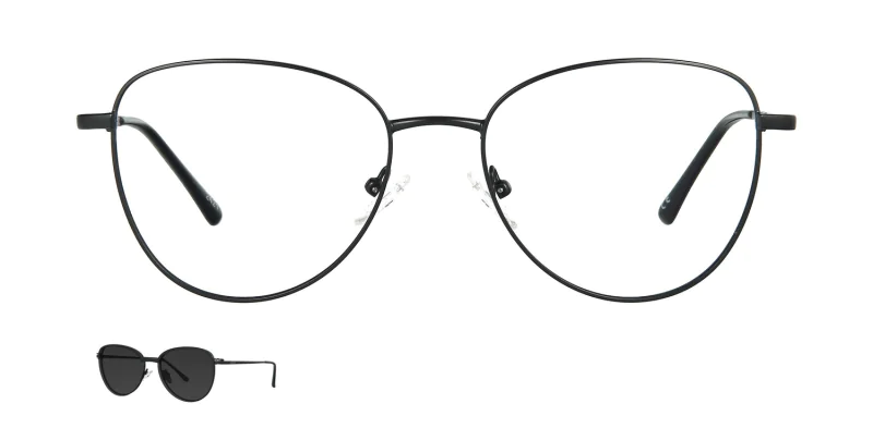 Optical frame with clip-on TONNY 48380C4-CL1