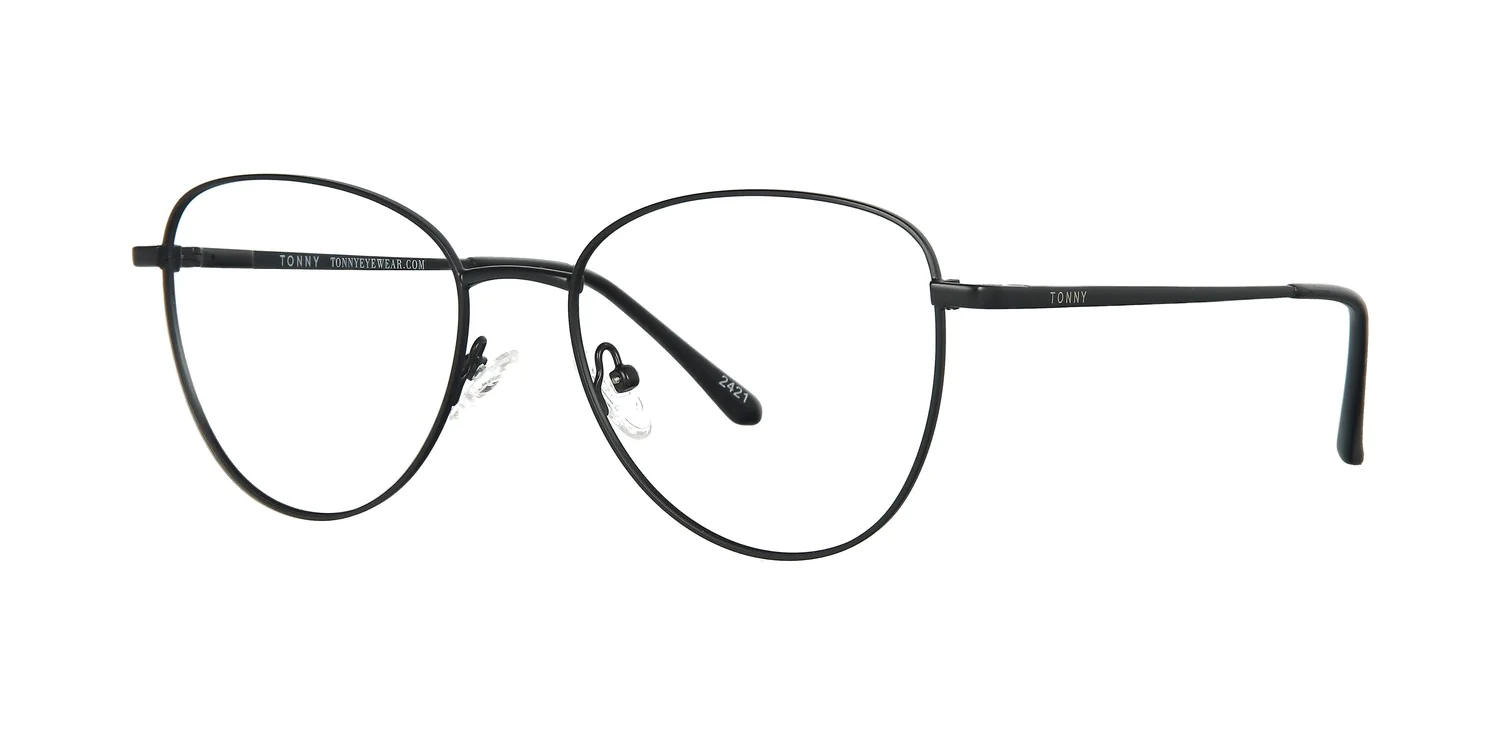 Optical frame with clip-on TONNY 48380C4-CL1