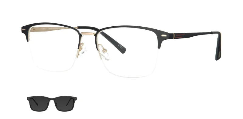 Optical frame with clip-on TONNY 48363AC1-CL1