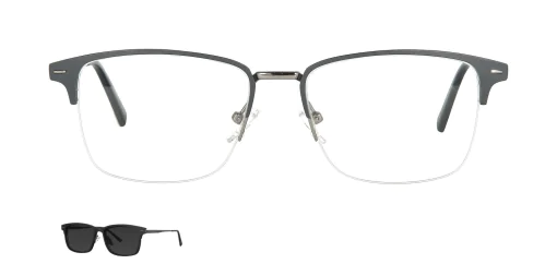 Optical frame with clip-on TONNY 48363AC2-CLN1