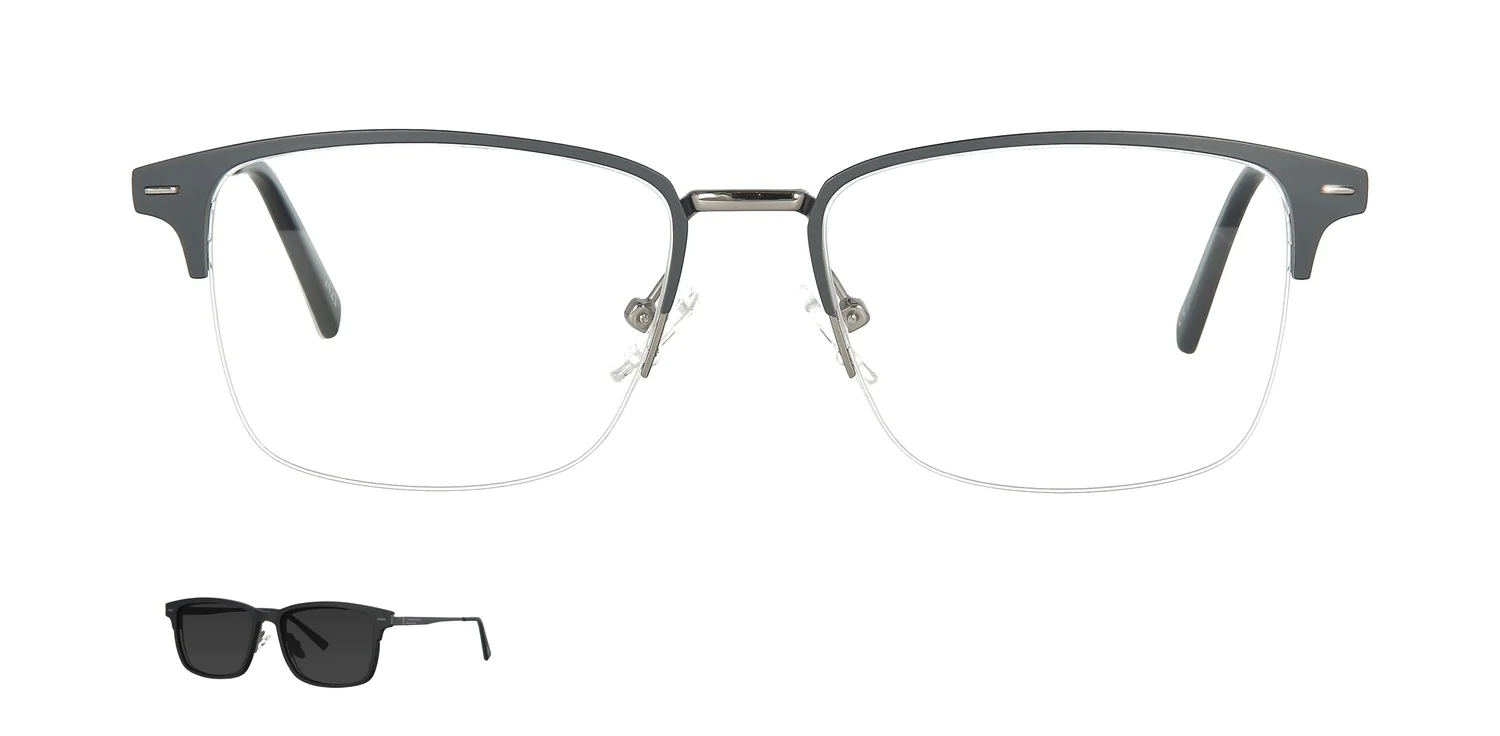 Optical frame with clip-on...