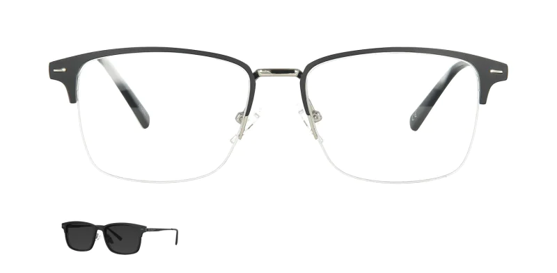 Optical frame with clip-on TONNY 48363AC3-CLN1