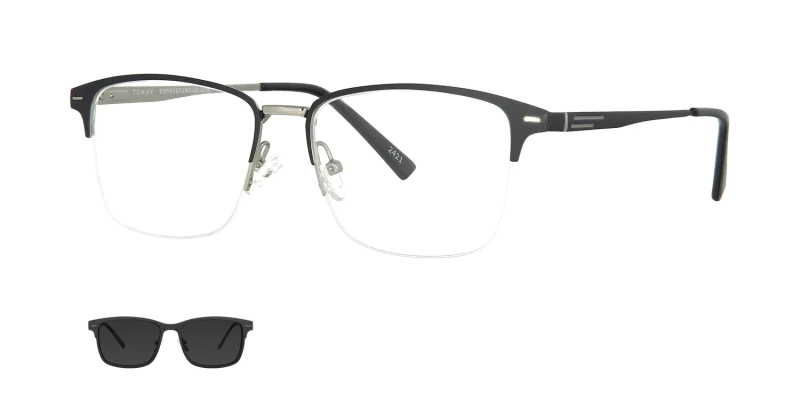 Optical frame with clip-on TONNY 48363AC3-CLN1