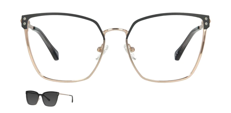 Optical frame with clip-on TONNY 48415C2-CL1