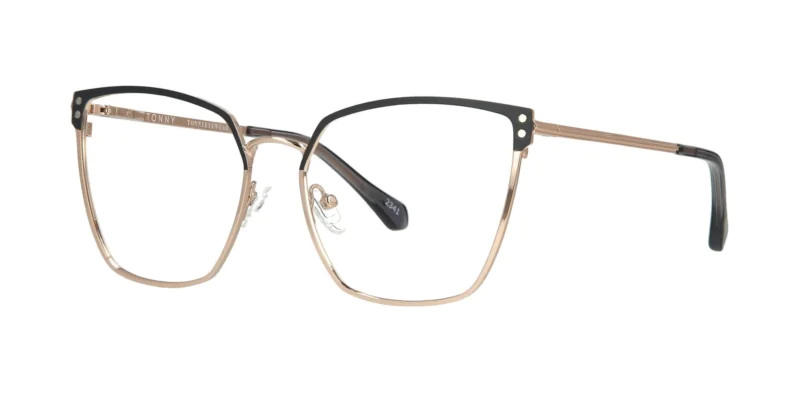 Optical frame with clip-on TONNY 48415C2-CL1