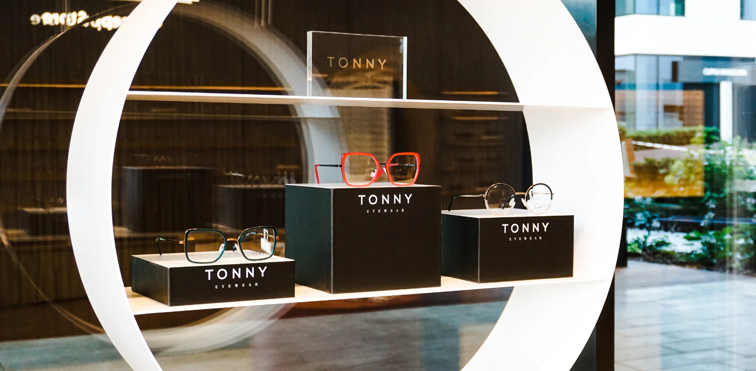 Black display 1/3 for glasses (15cm)