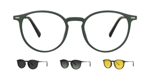 Optical frame with clip-on TONNY 0060C2SET