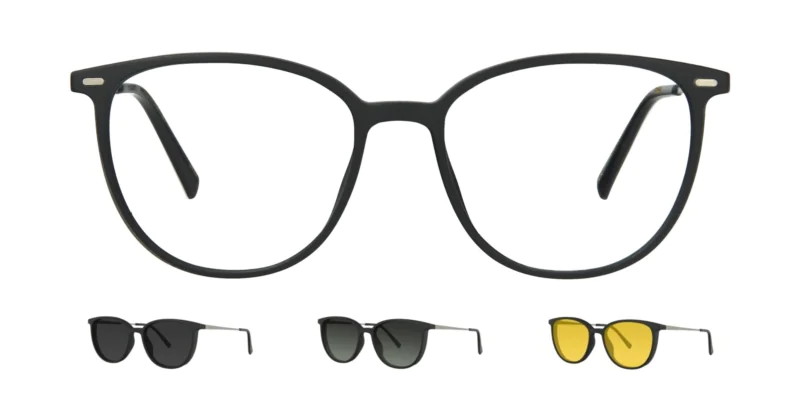 Optical frame with clip-on TONNY 0064C1SET