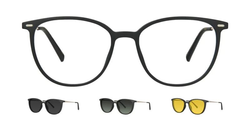 Optical frame with clip-on TONNY 0064C2SET