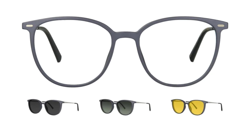 Optical frame with clip-on TONNY 0064C3SET