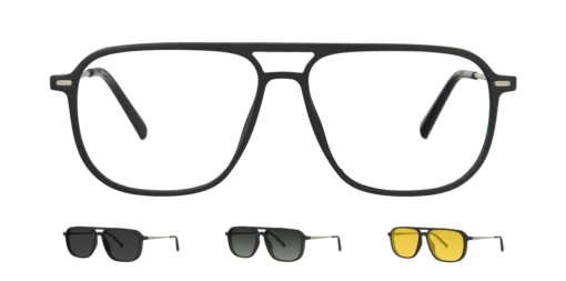 Optical frame with clip-on TONNY 0073C1SET