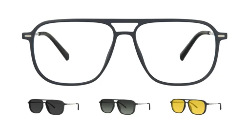 Optical frame with clip-on TONNY 0073C2SET