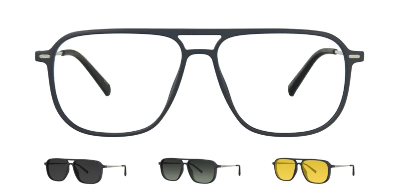 Optical frame with clip-on TONNY 0073C2SET