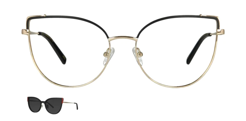 Optical frame with clip-on TONNY 0044C1