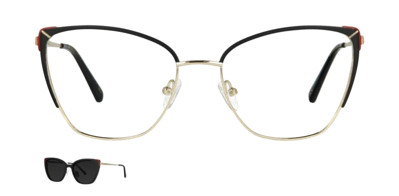 Optical frame with clip-on TONNY 0042C1