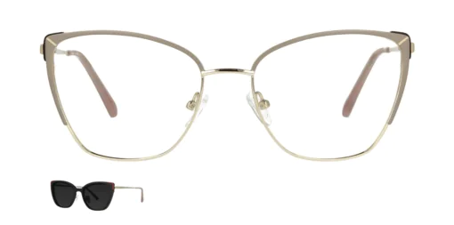 Optical frame with clip-on TONNY 0042C2