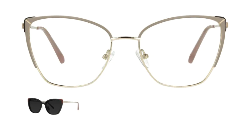 Optical frame with clip-on TONNY 0042C2
