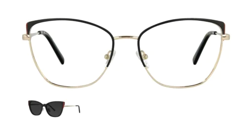 Optical frame with clip-on TONNY 0043C3