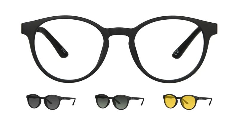 Optical frame with clip-on TONNY 0048C3SET