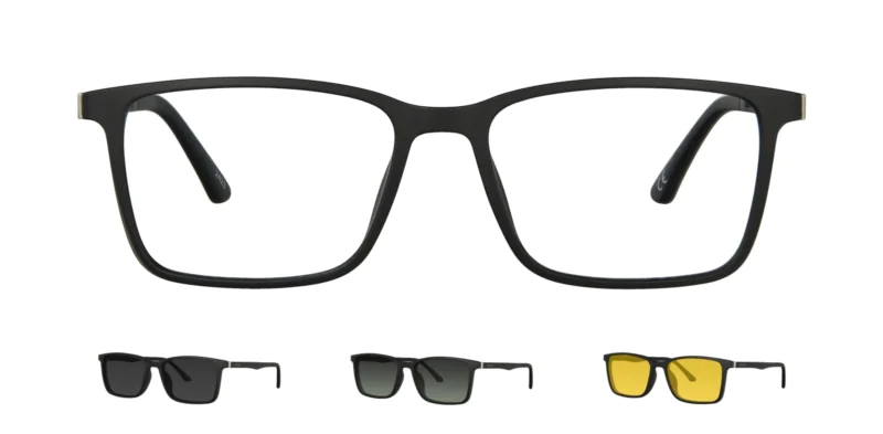 Optical frame with clip-on TONNY 0066C1SET