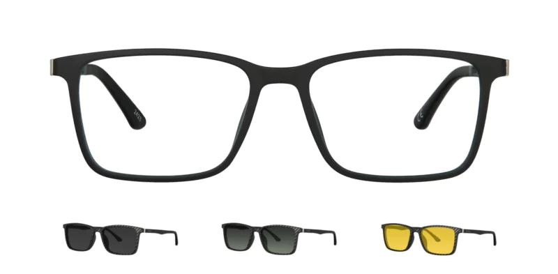 Optical frame with clip-on TONNY 0066C2SET