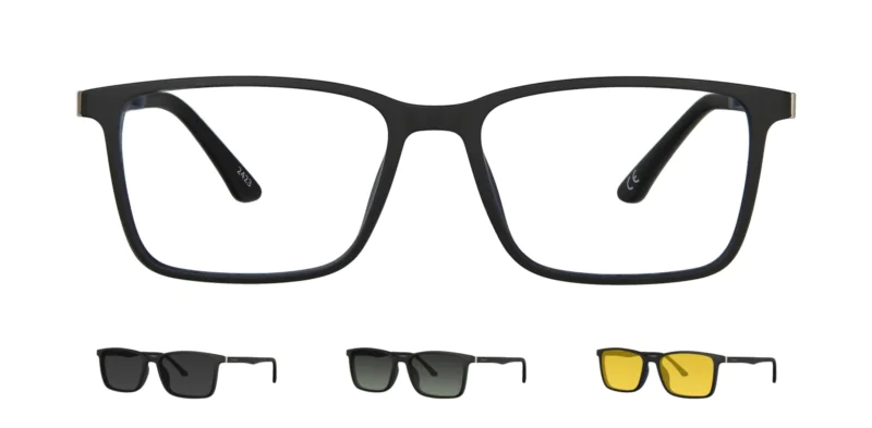 Optical frame with clip-on TONNY 0066C3SET