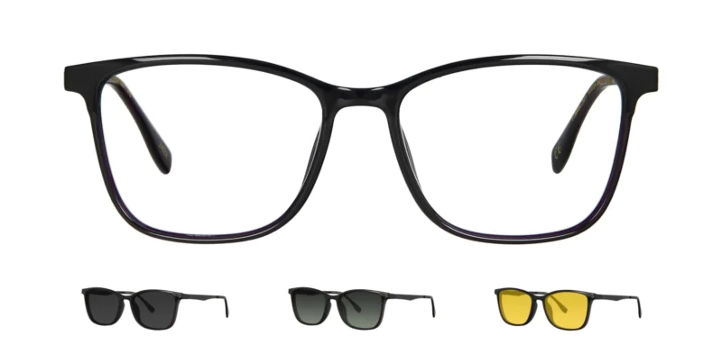 Optical frame with clip-on TONNY 0045C2SET