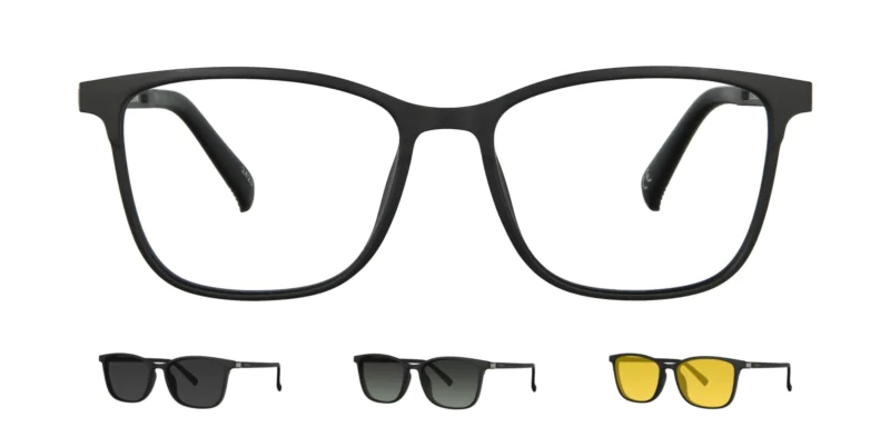 Optical frame with clip-on TONNY 0062C1SET
