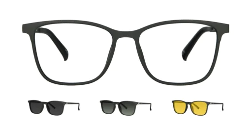 Optical frame with clip-on TONNY 0062C2SET